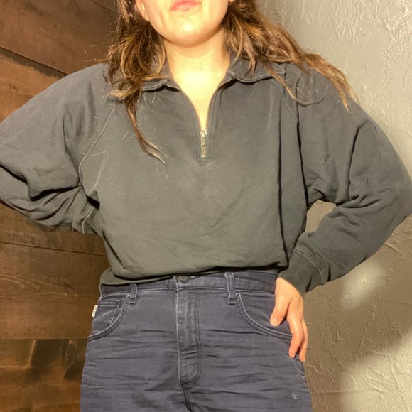 Uniqlo U Cropped Quarter-Zip Sweatshirt - Picture 3 of 7